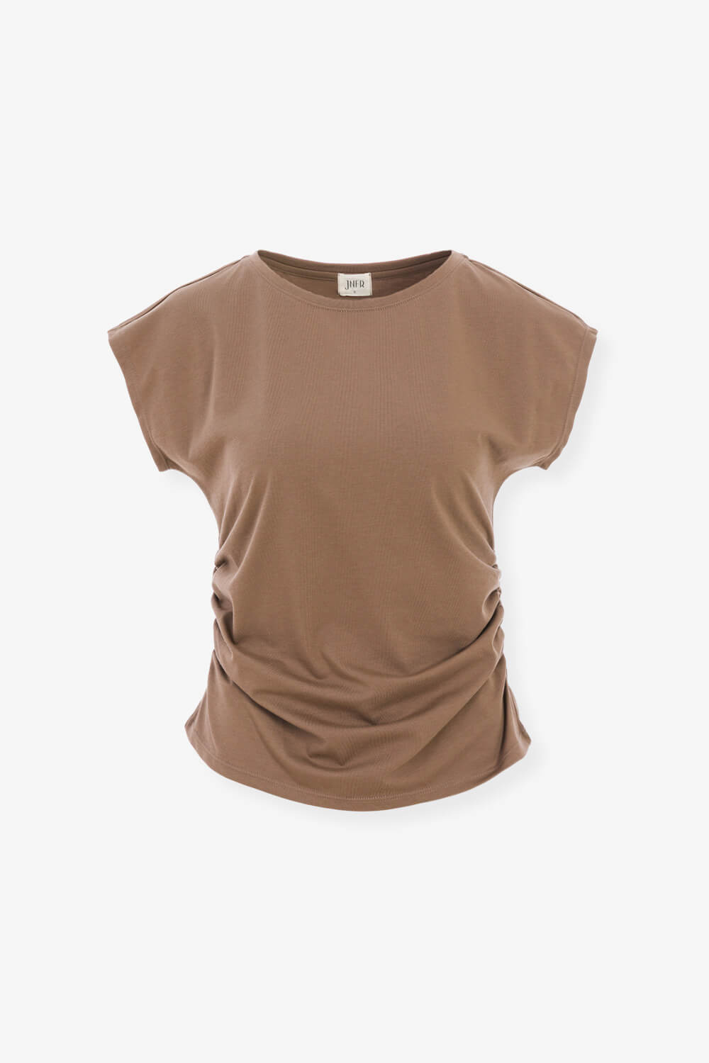 連袖抽皺涼感上衣