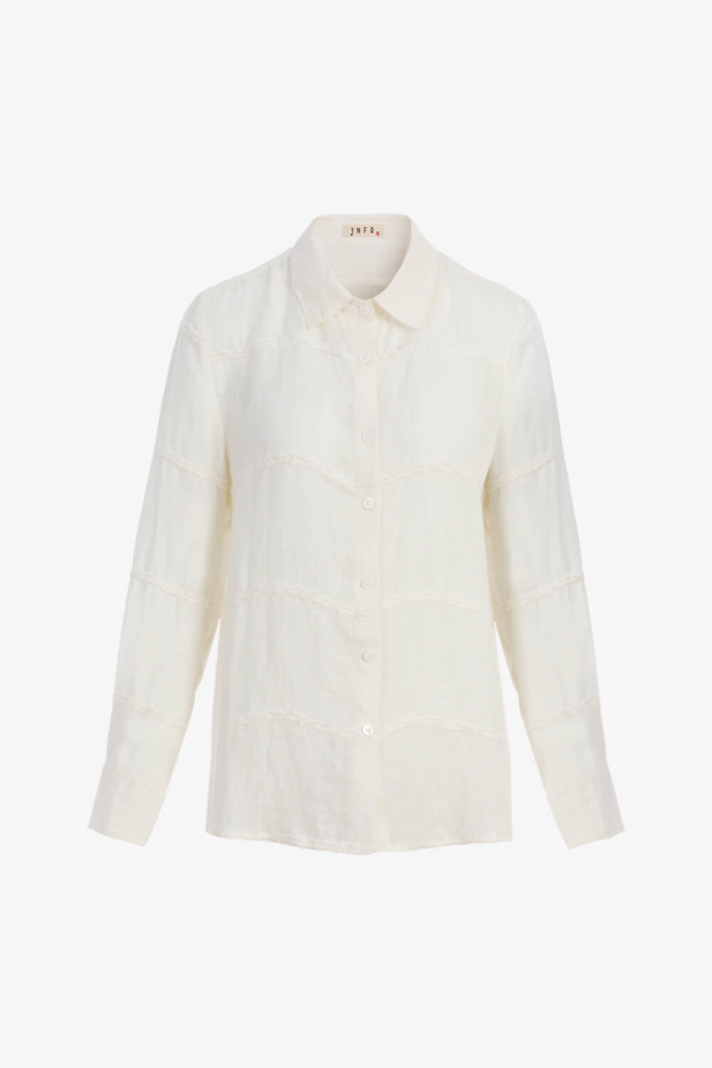 亞麻粗條紋襯衫