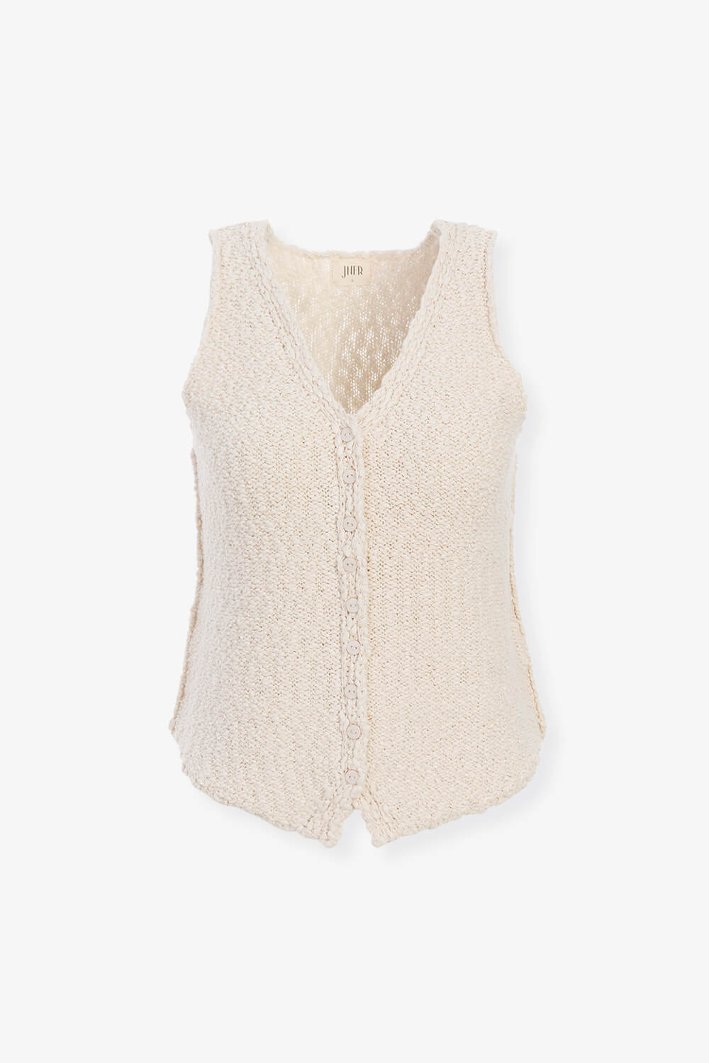 裝飾門襟粗針背心