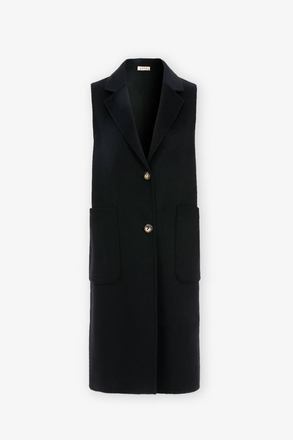 羊毛長版西裝背心
