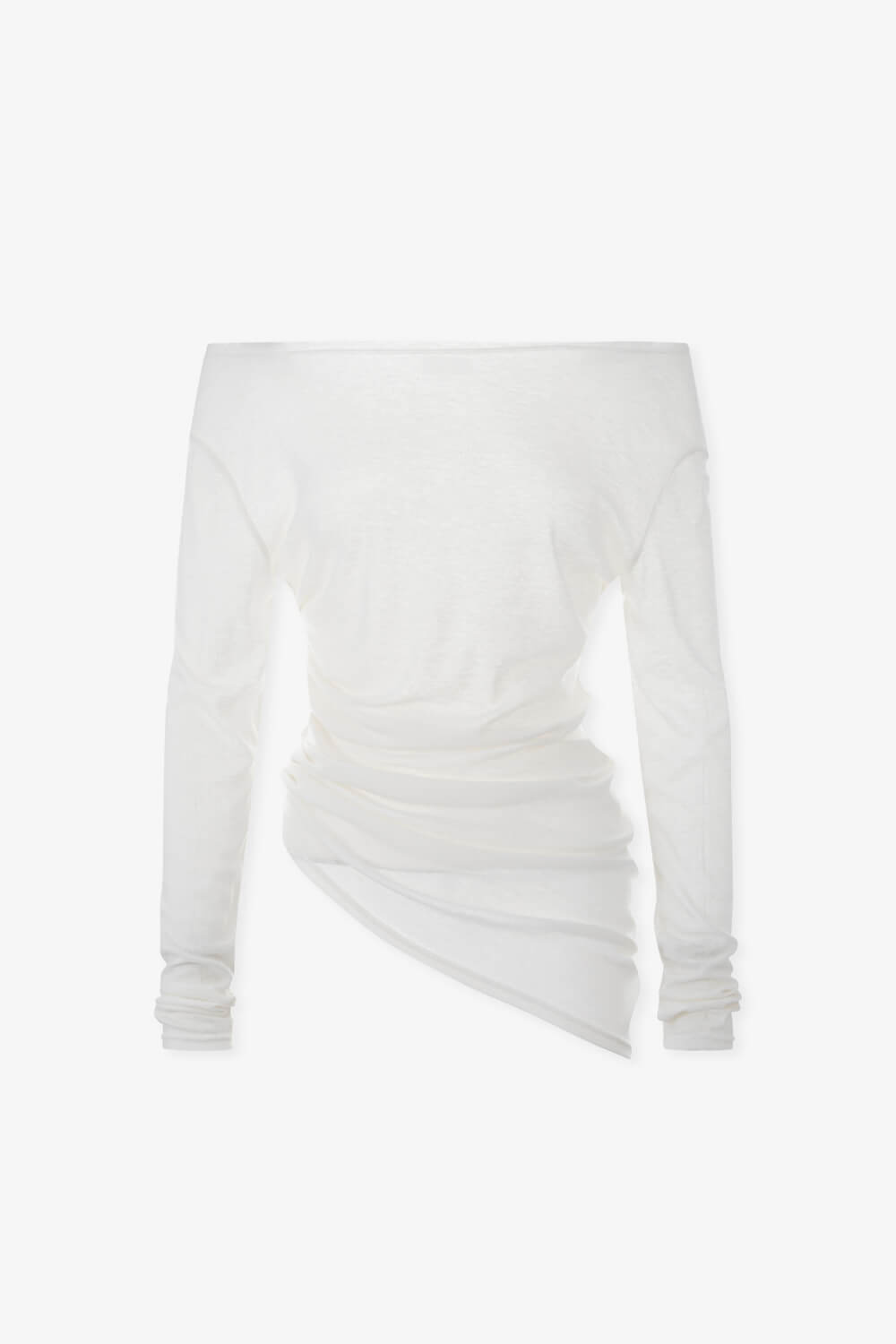 一字領鬆弛感上衣