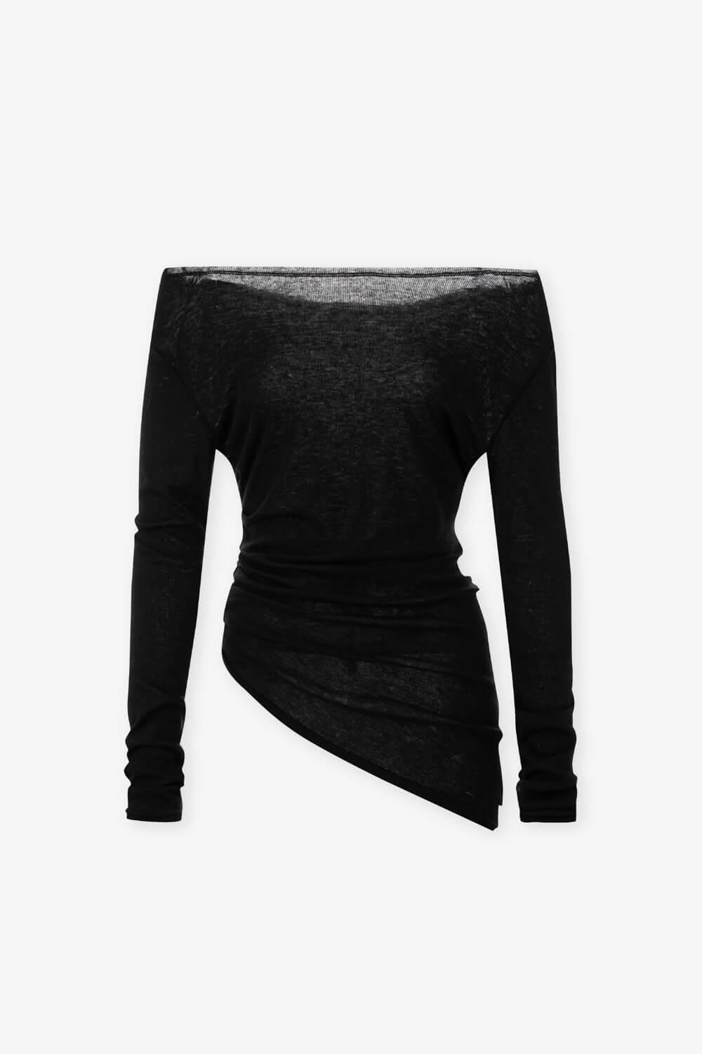 一字領鬆弛感上衣