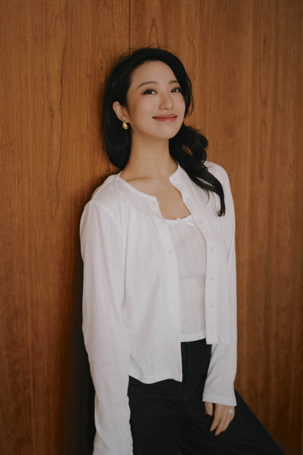 浪漫溫柔兩件式開襟衫