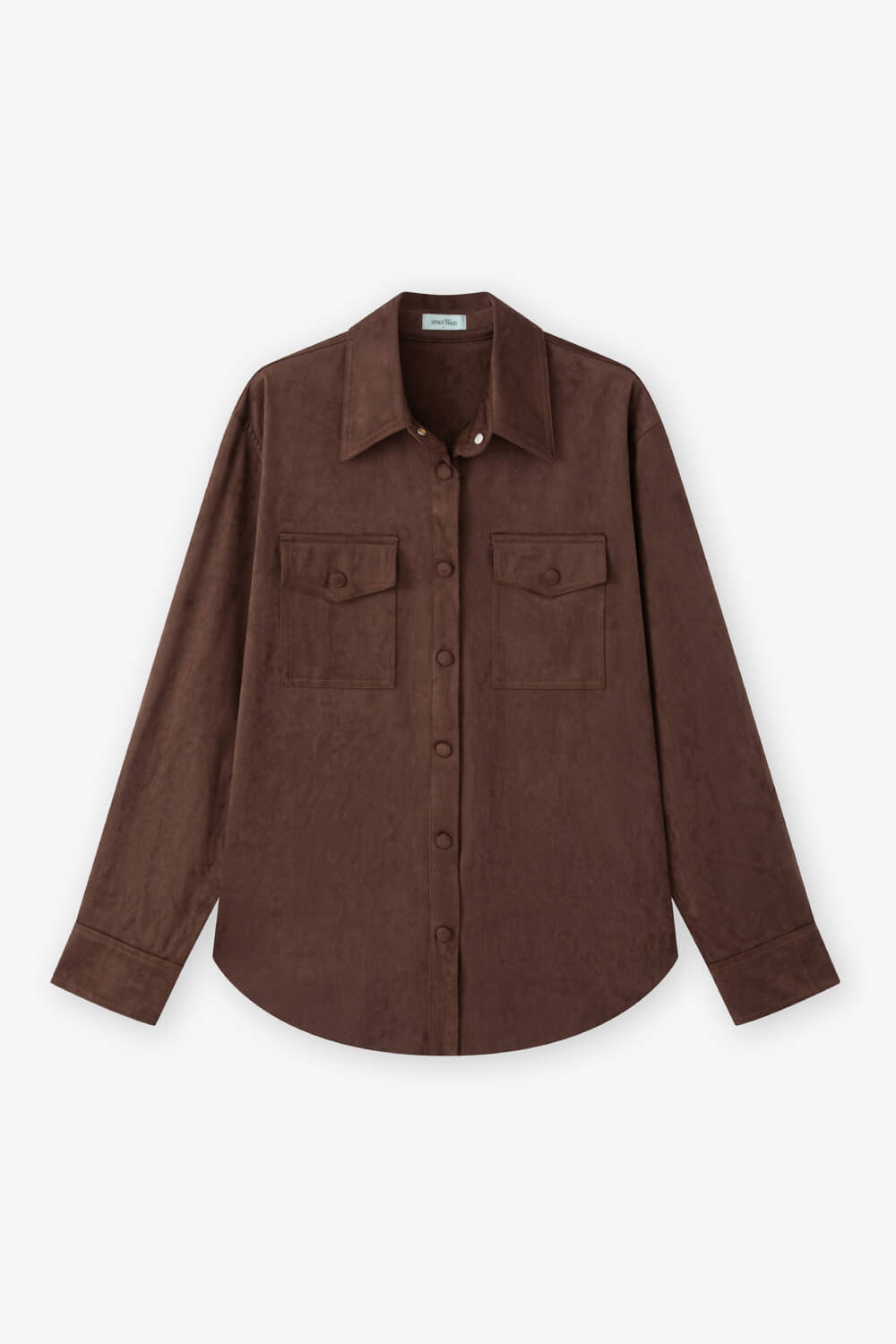 可可麂皮襯衫 可可麂皮襯衫