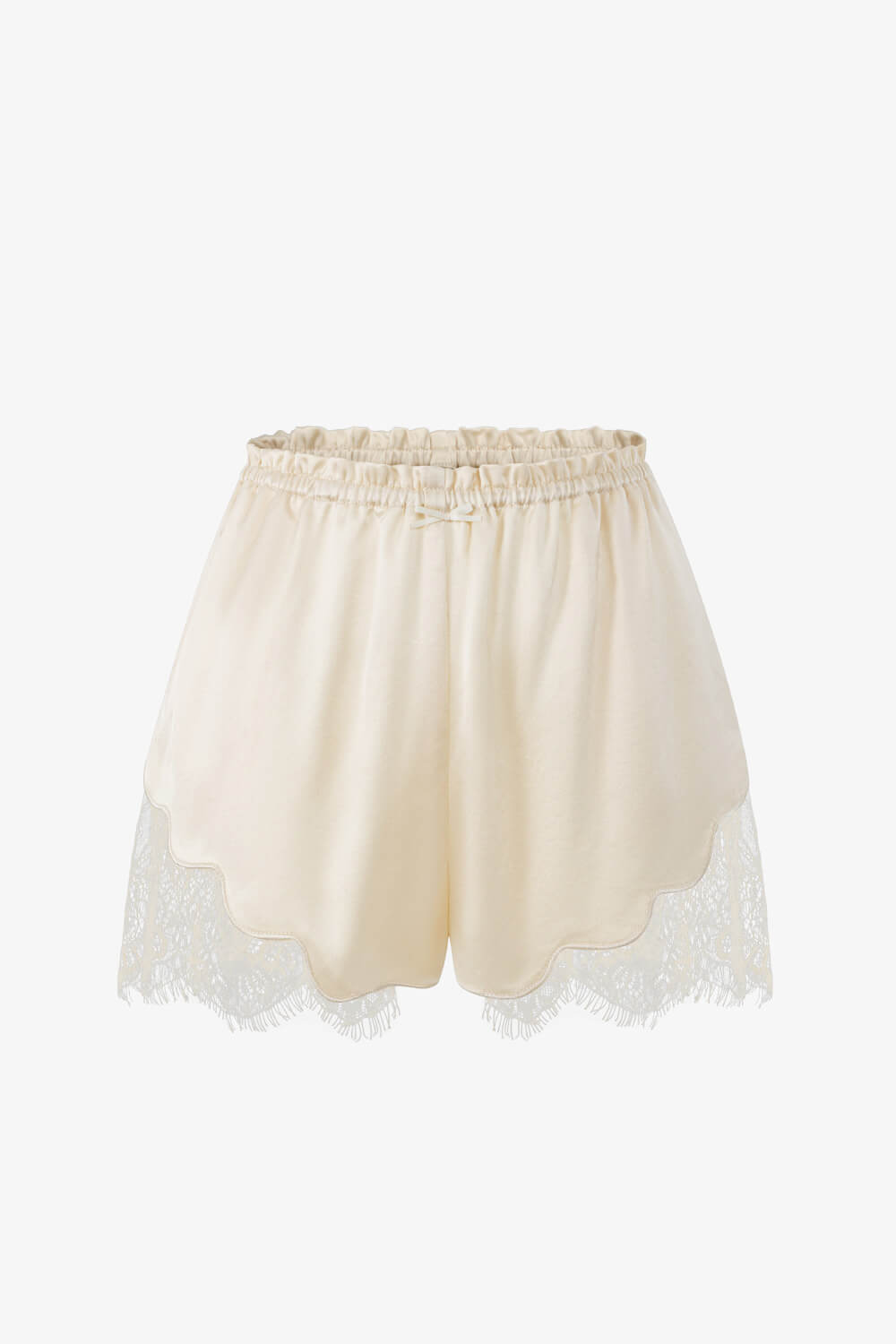 蕾絲緞面短褲