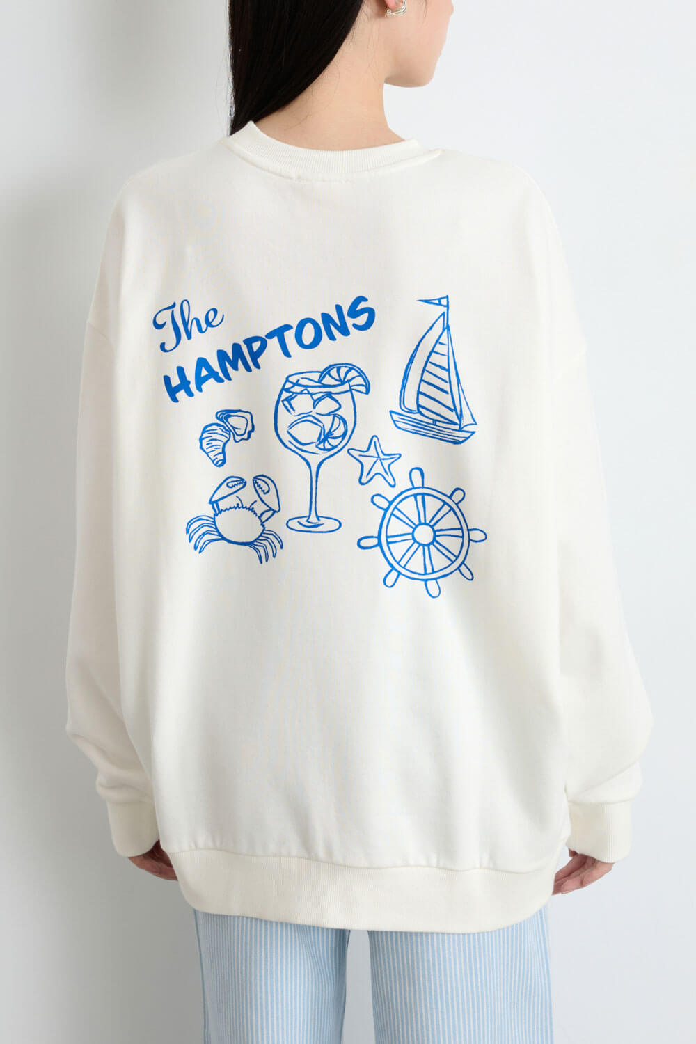 THE HAMPTONS印花衛衣