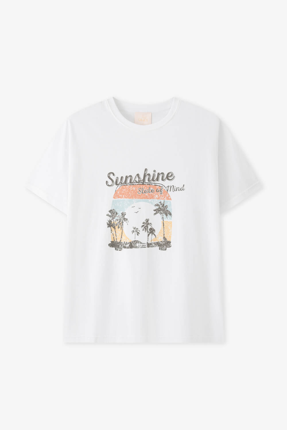 Sunshine 圓領印花T恤