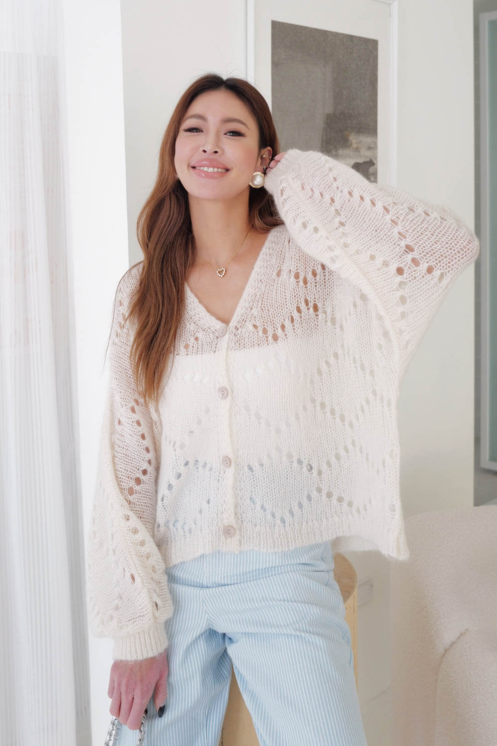 鏤空OVERSIZE毛衣