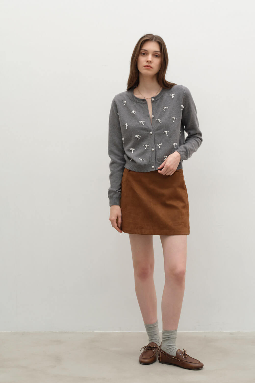 麂皮A-LINE褲裙 麂皮A-LINE褲裙