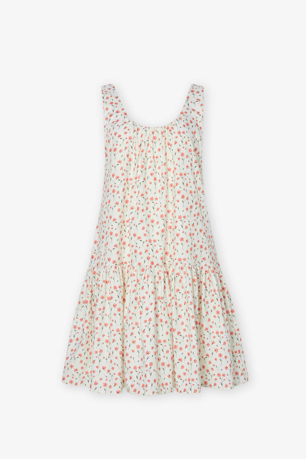 U領抽皺露背洋裝