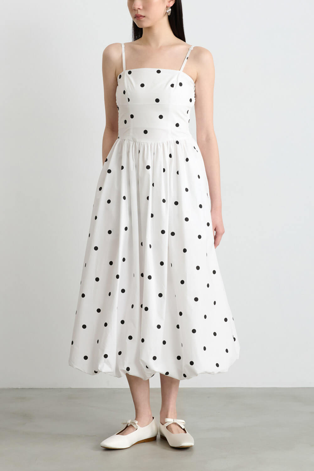 點點花苞平口洋裝