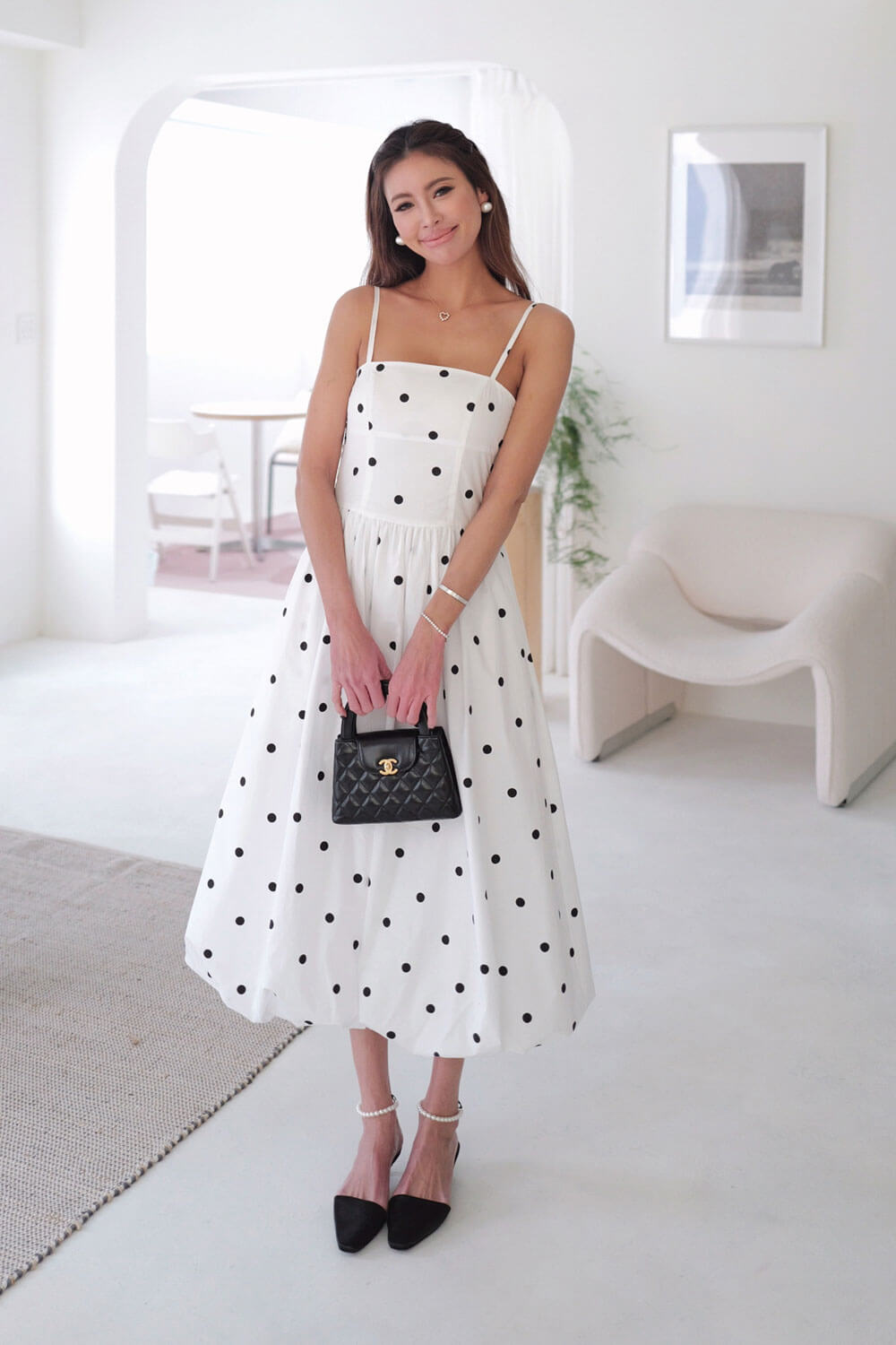 點點花苞平口洋裝