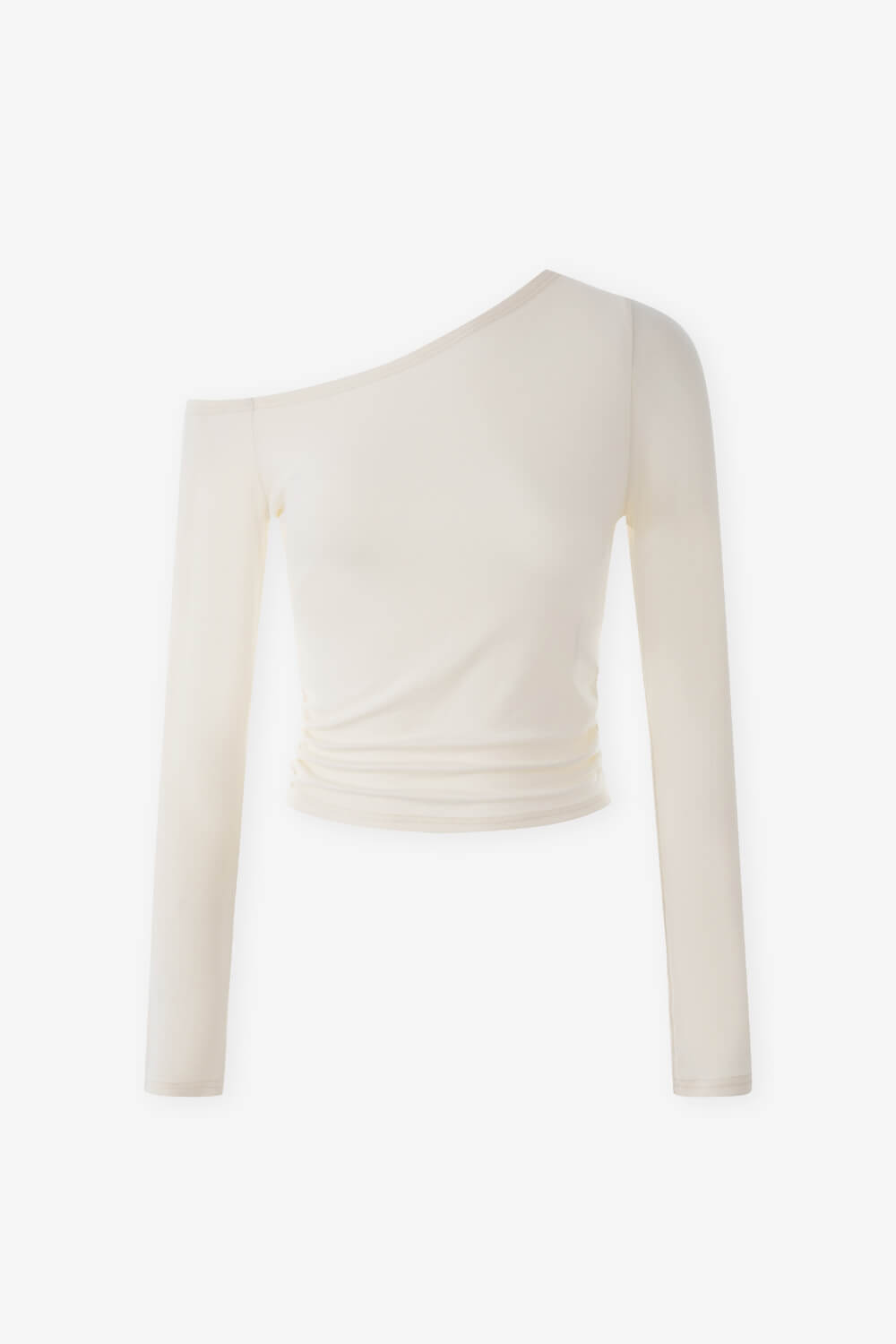 斜肩側抽皺上衣 斜肩側抽皺上衣