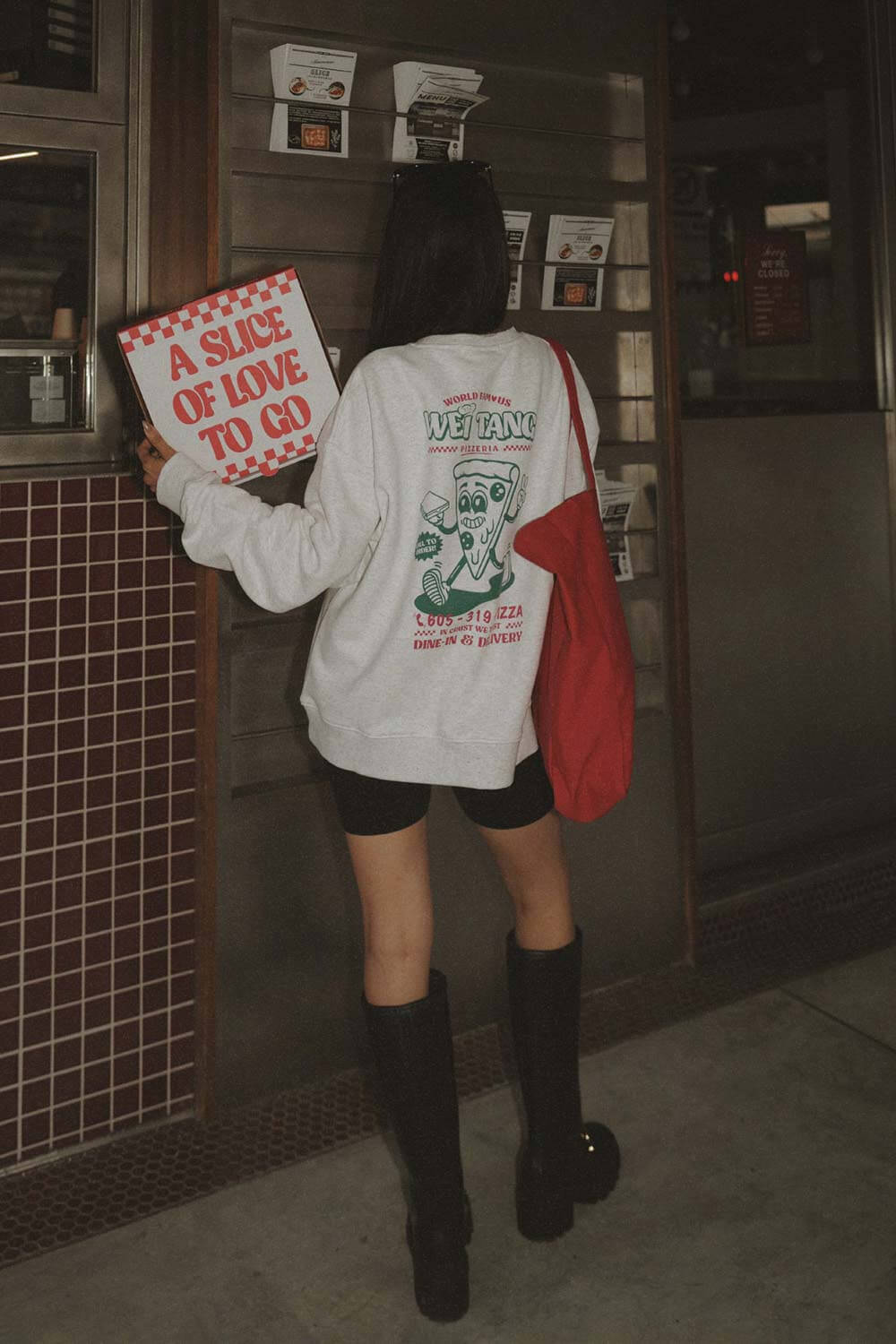 Pizzeria印花衛衣