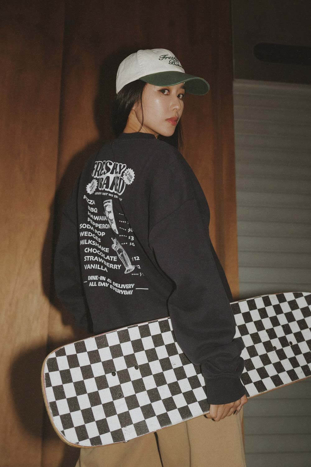 PIZZA菜單印花衛衣