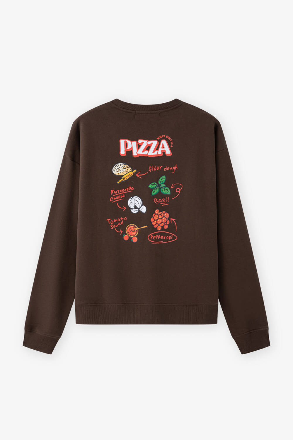 PIZZA食材印花衛衣