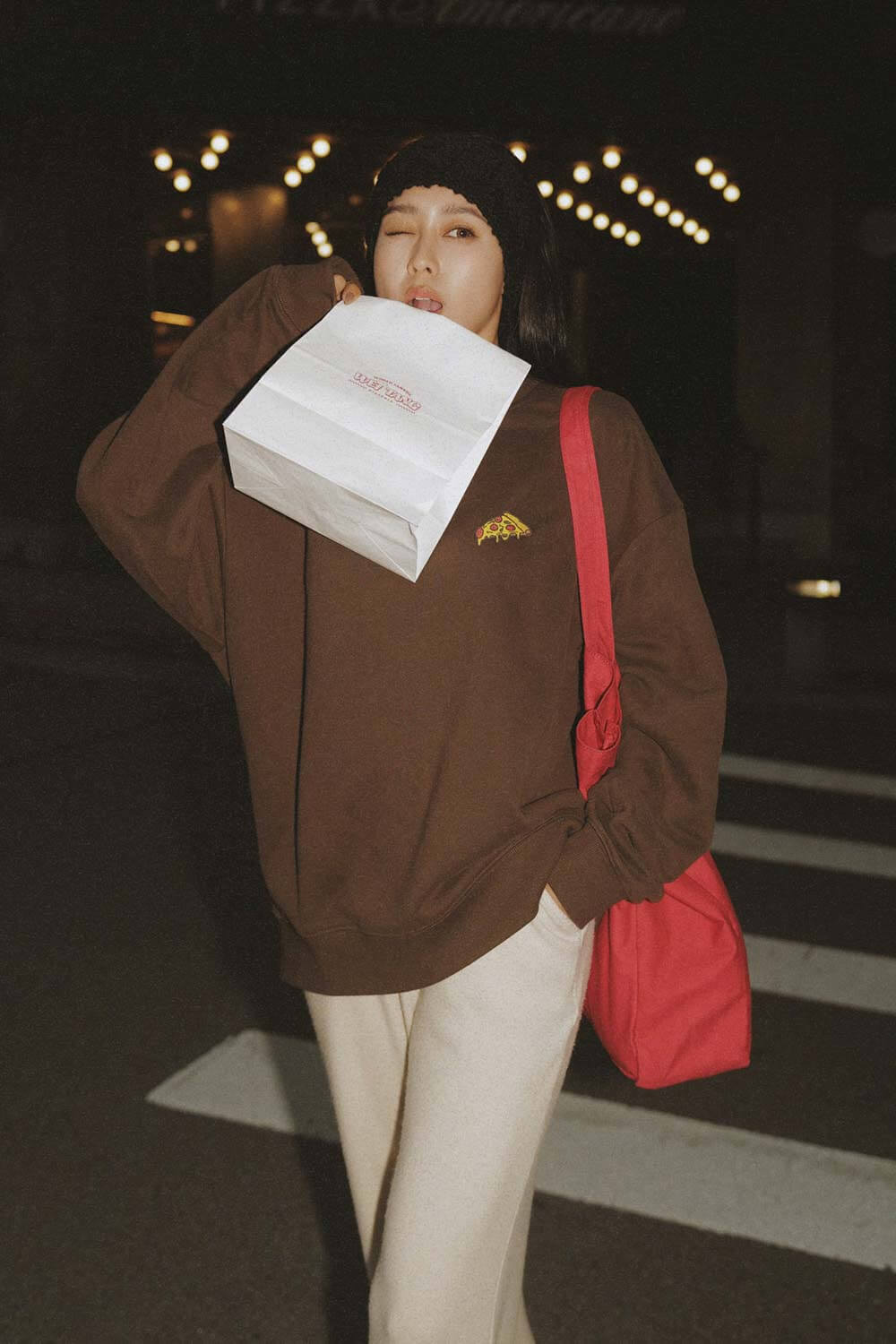 PIZZA食材印花衛衣