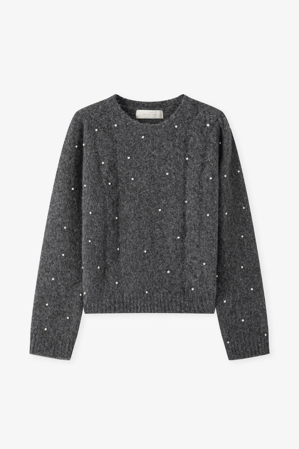 圓領珍珠毛衣