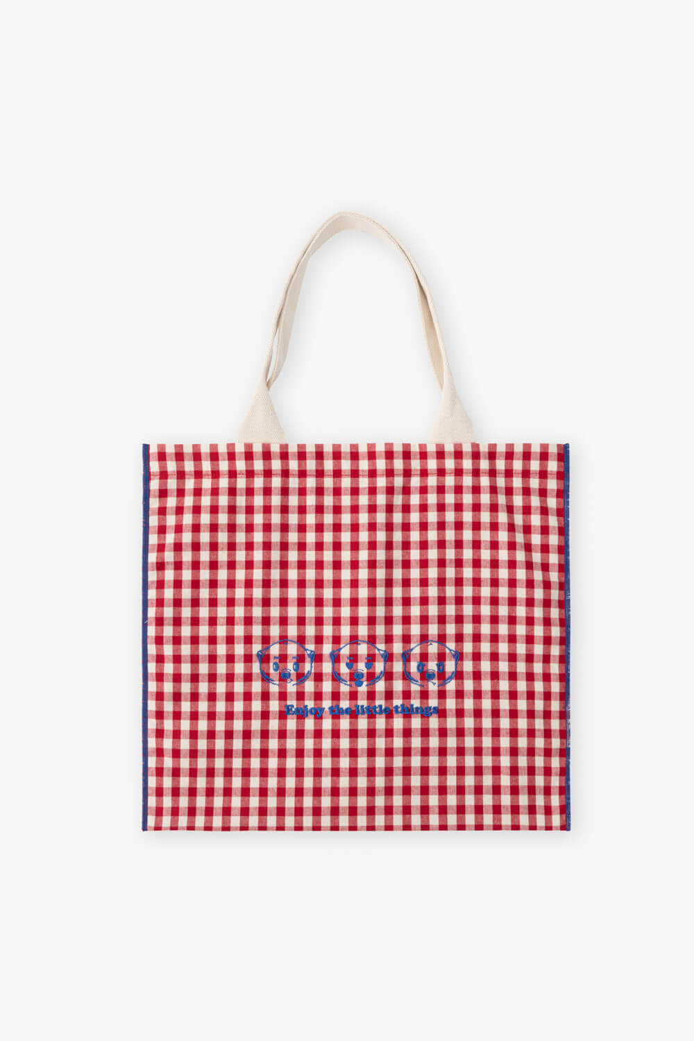 配色格紋肩背袋