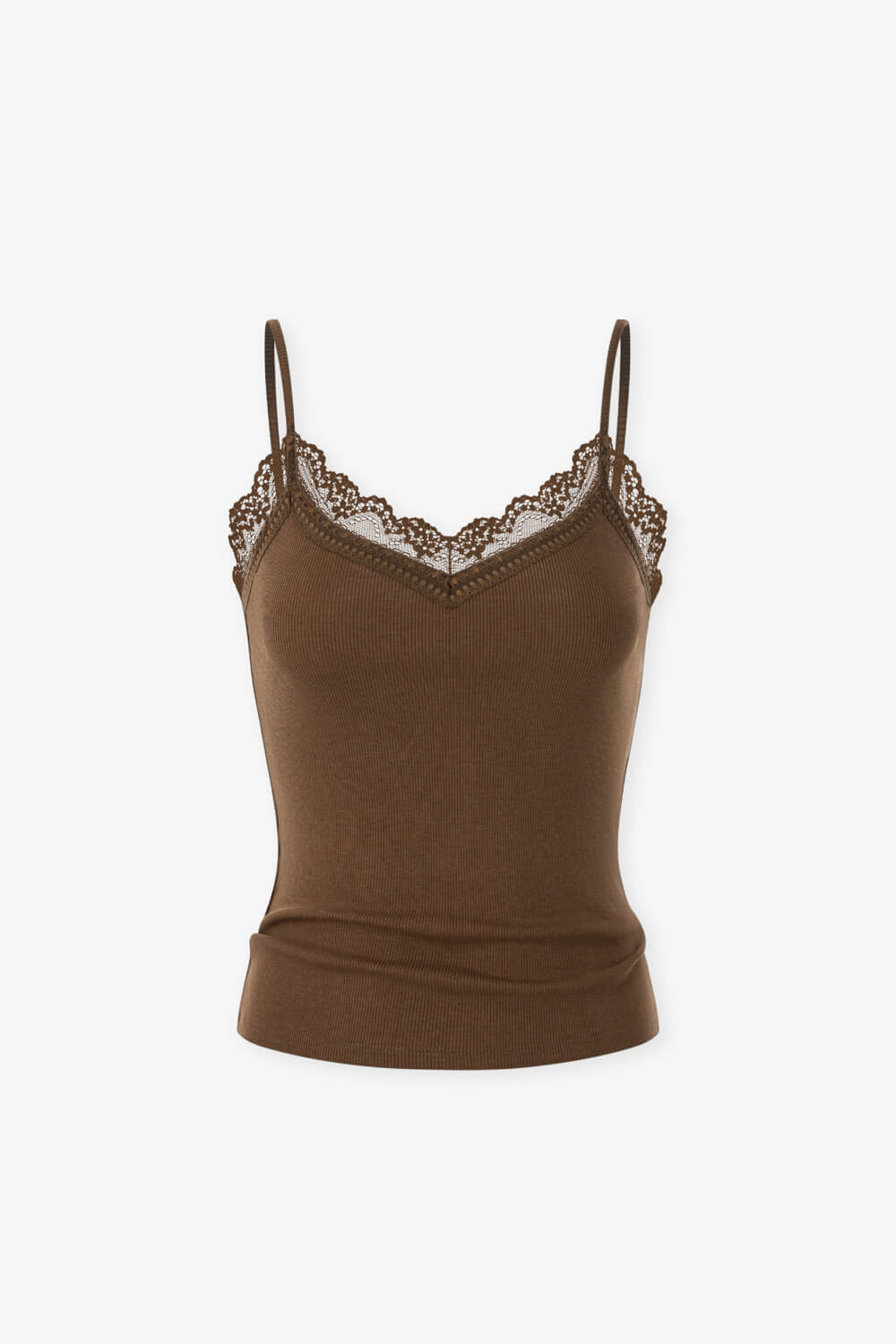 波浪蕾絲細肩帶背心