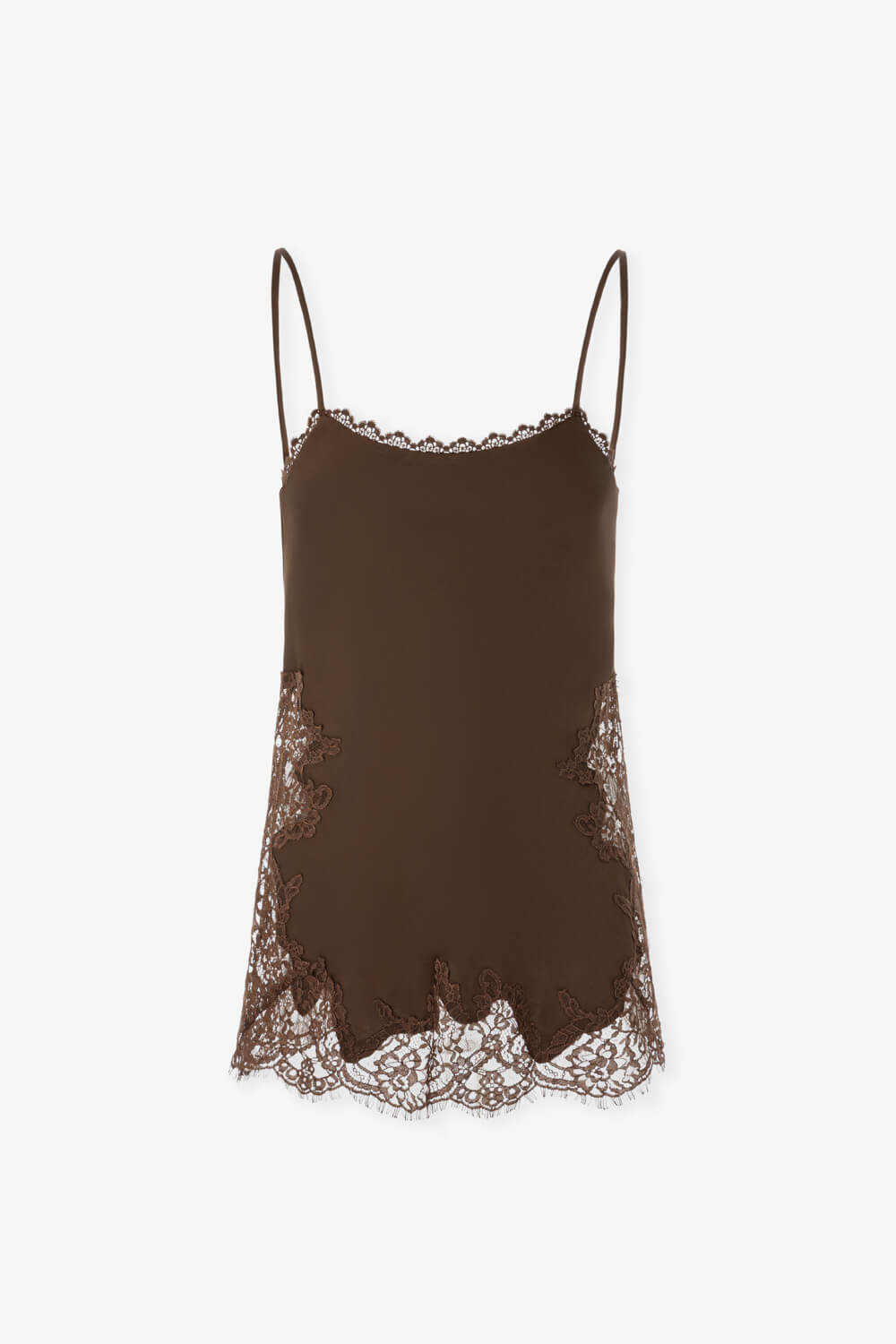 蕾絲花邊緞面背心