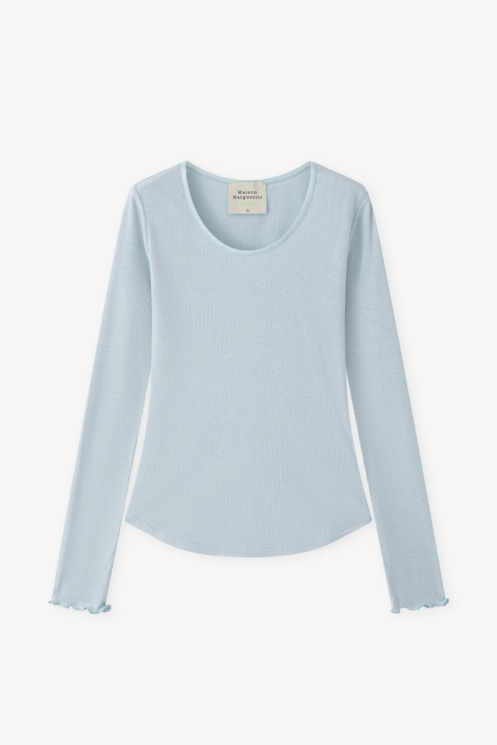 木耳邊坑條上衣