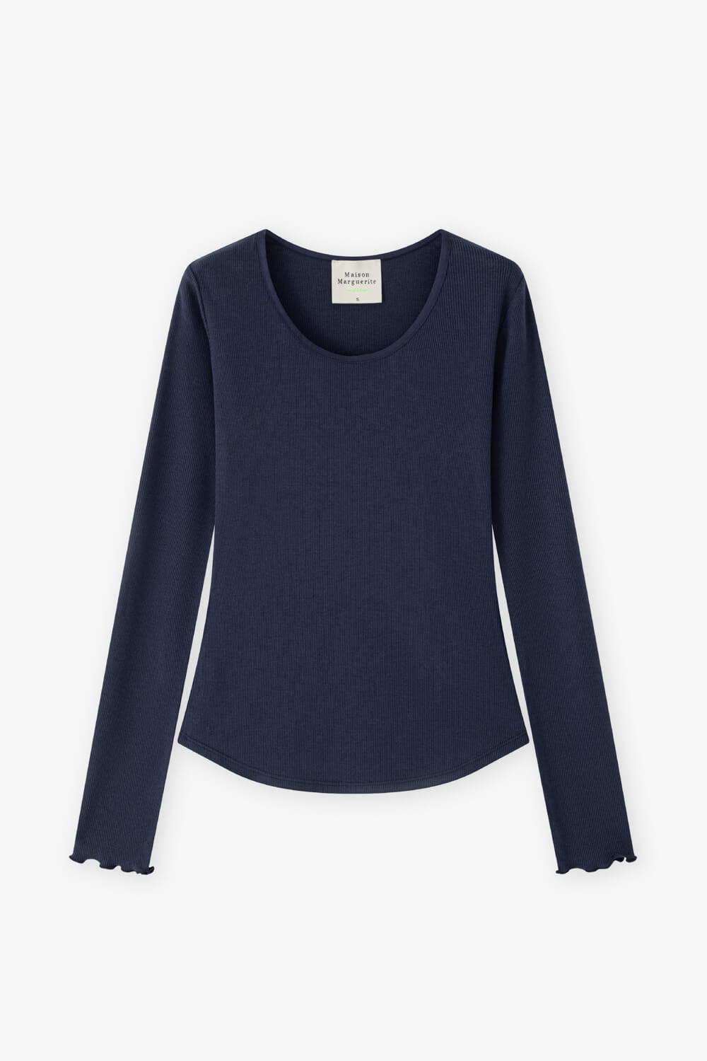 木耳邊坑條上衣