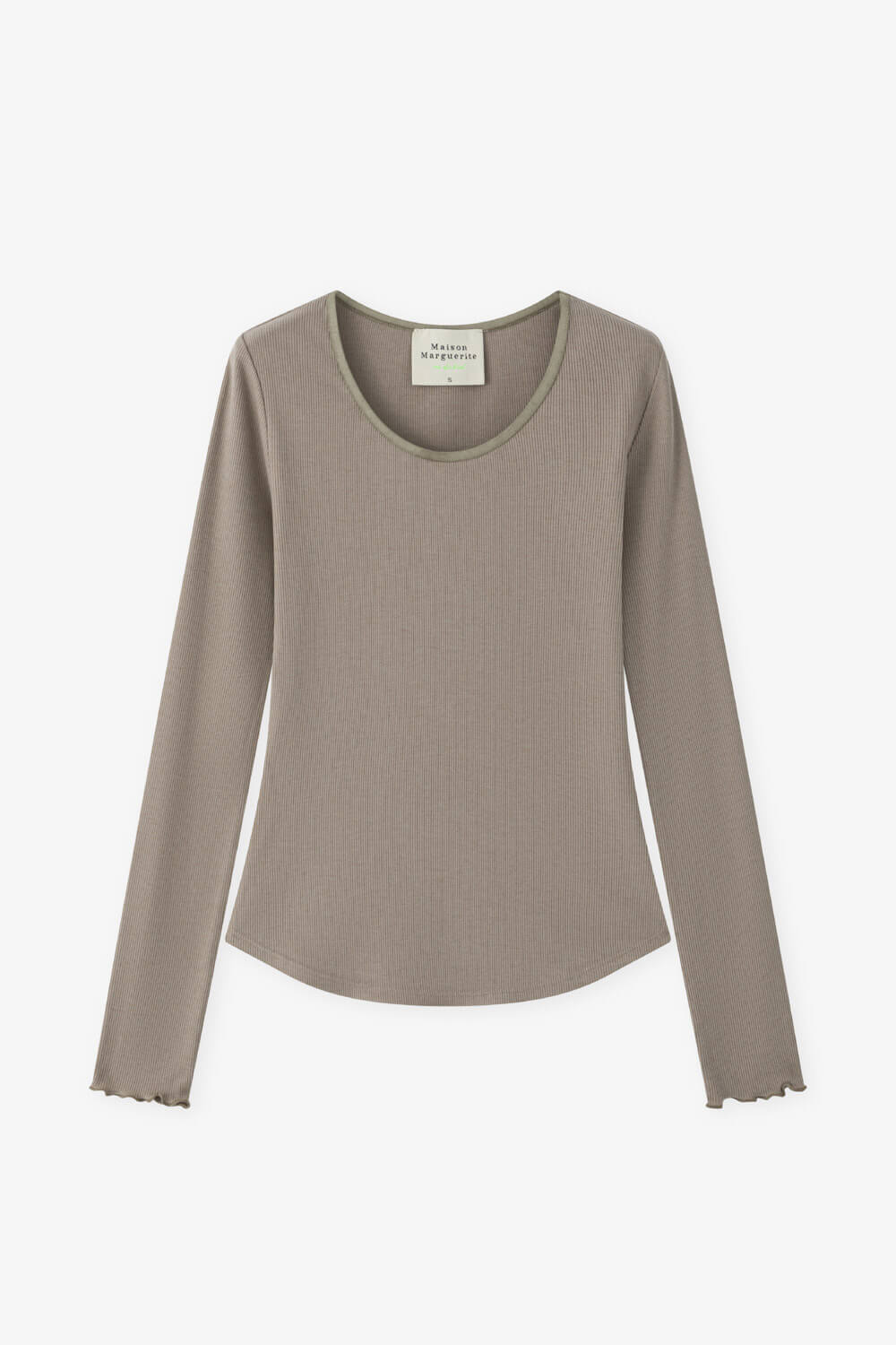 木耳邊坑條上衣