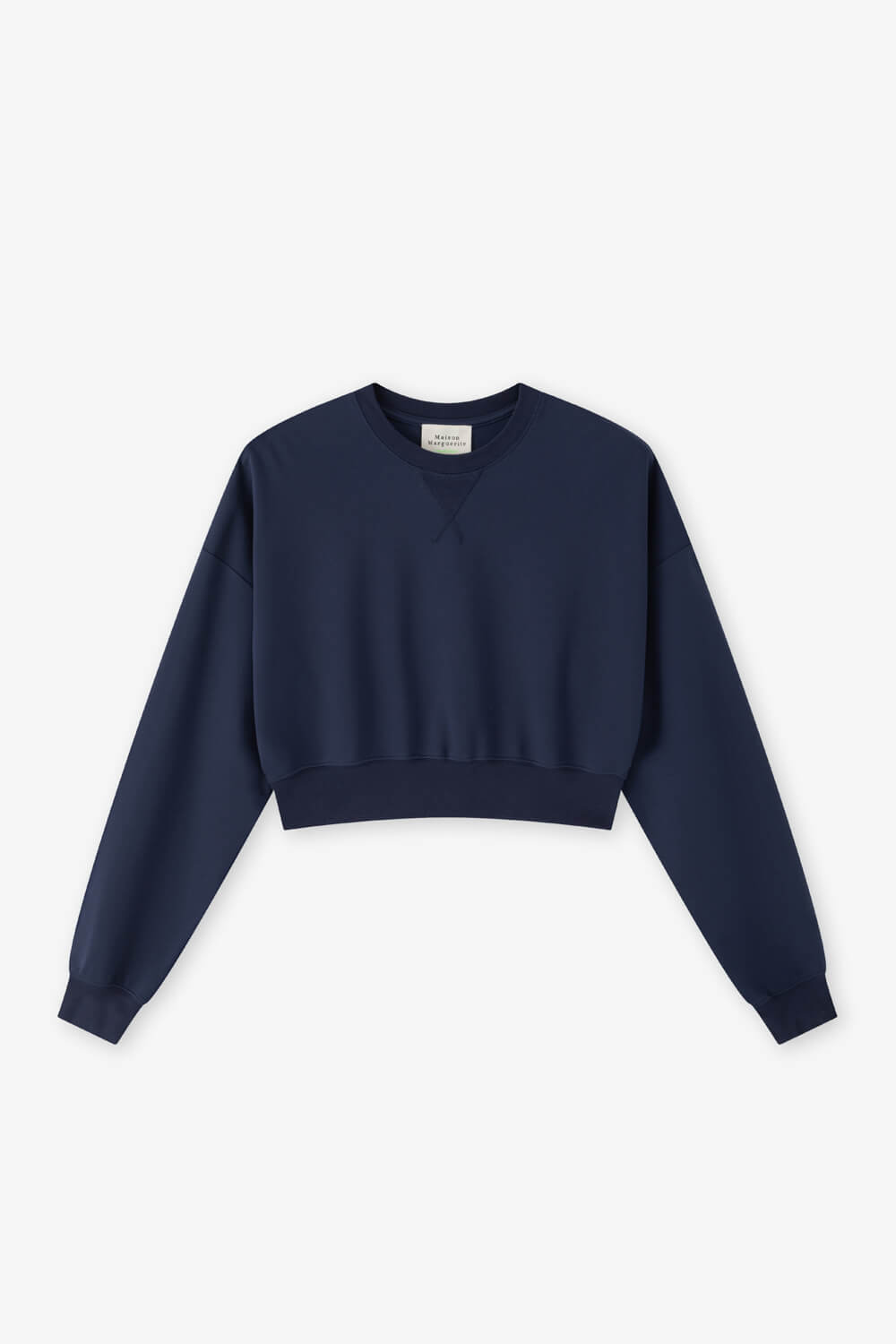 圓領收腰短版上衣