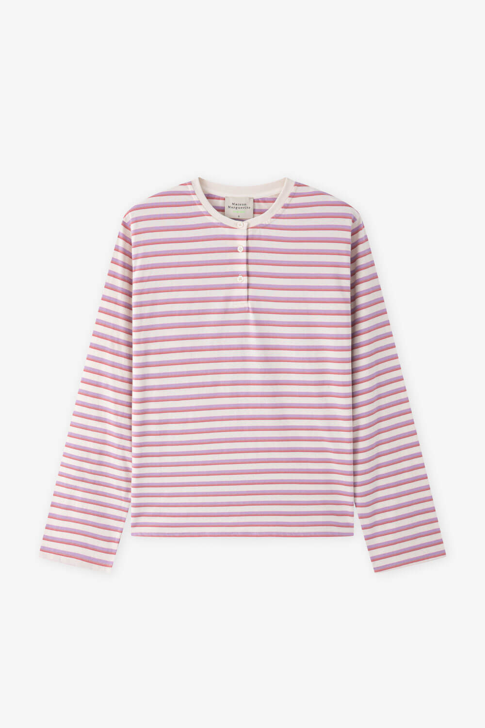 條紋圓領長袖上衣