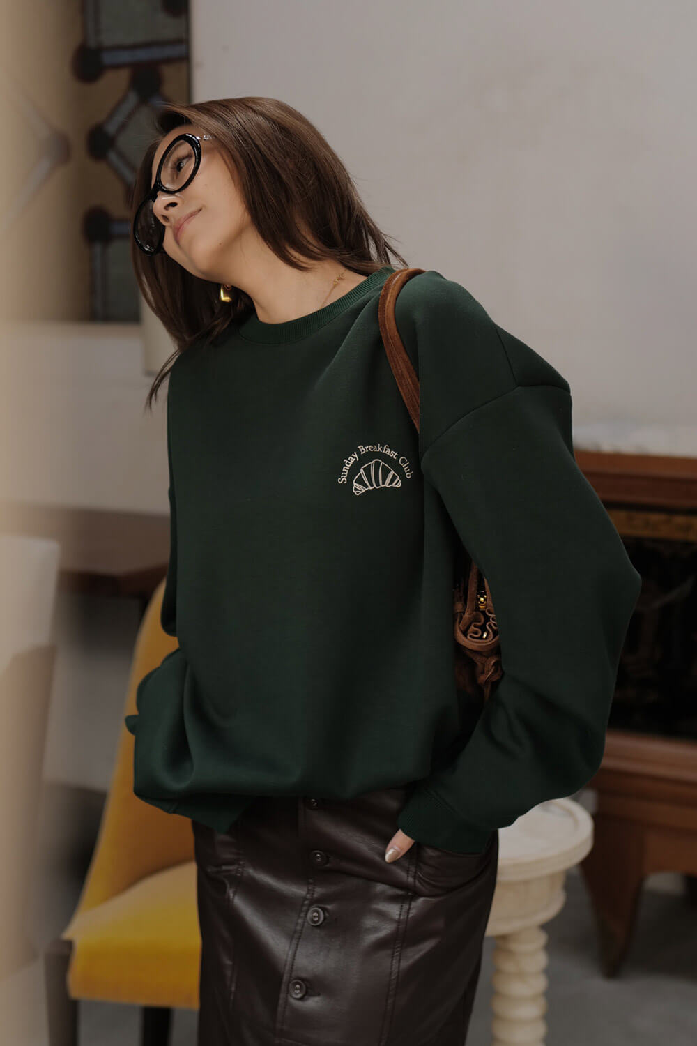 SBC可頌繡花衛衣