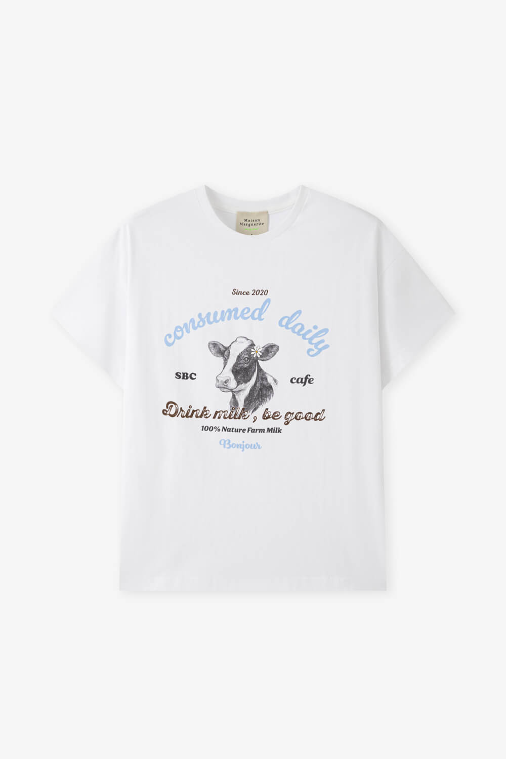 乳牛印花T恤