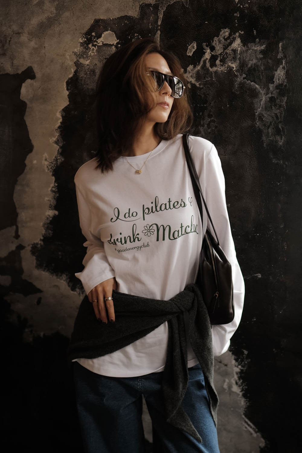 標語圓領印花T恤