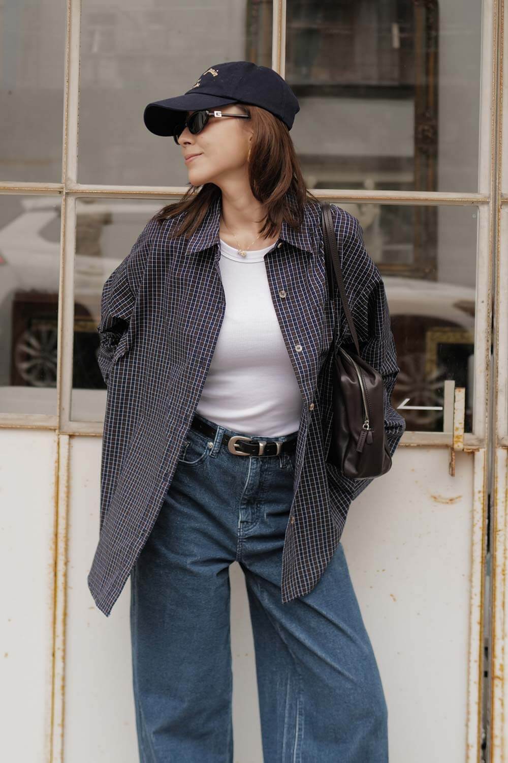 彩格OVERSIZE襯衫