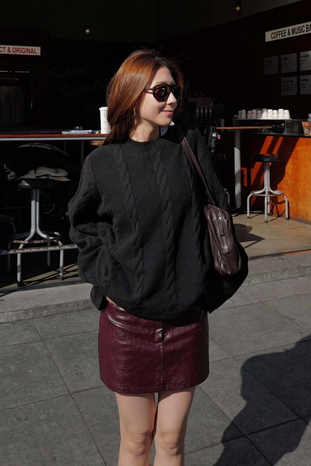 OVERSIZE麻花毛衣