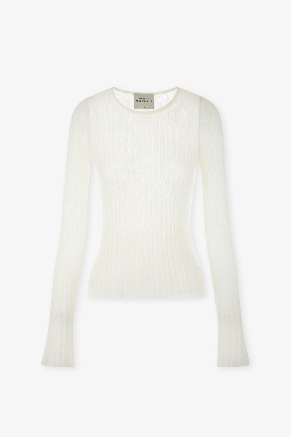 粗坑條羊毛針織上衣