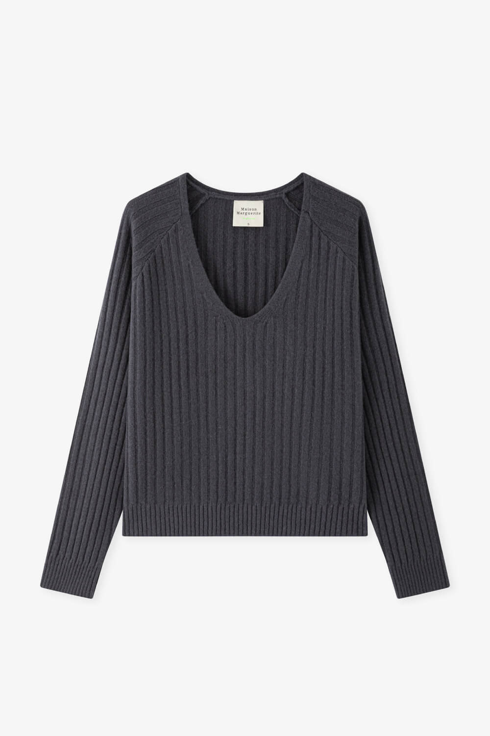 V領犛牛絨針織上衣