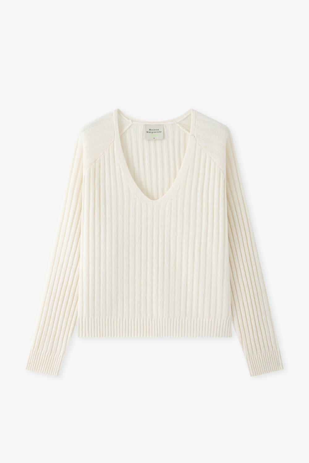 V領犛牛絨針織上衣