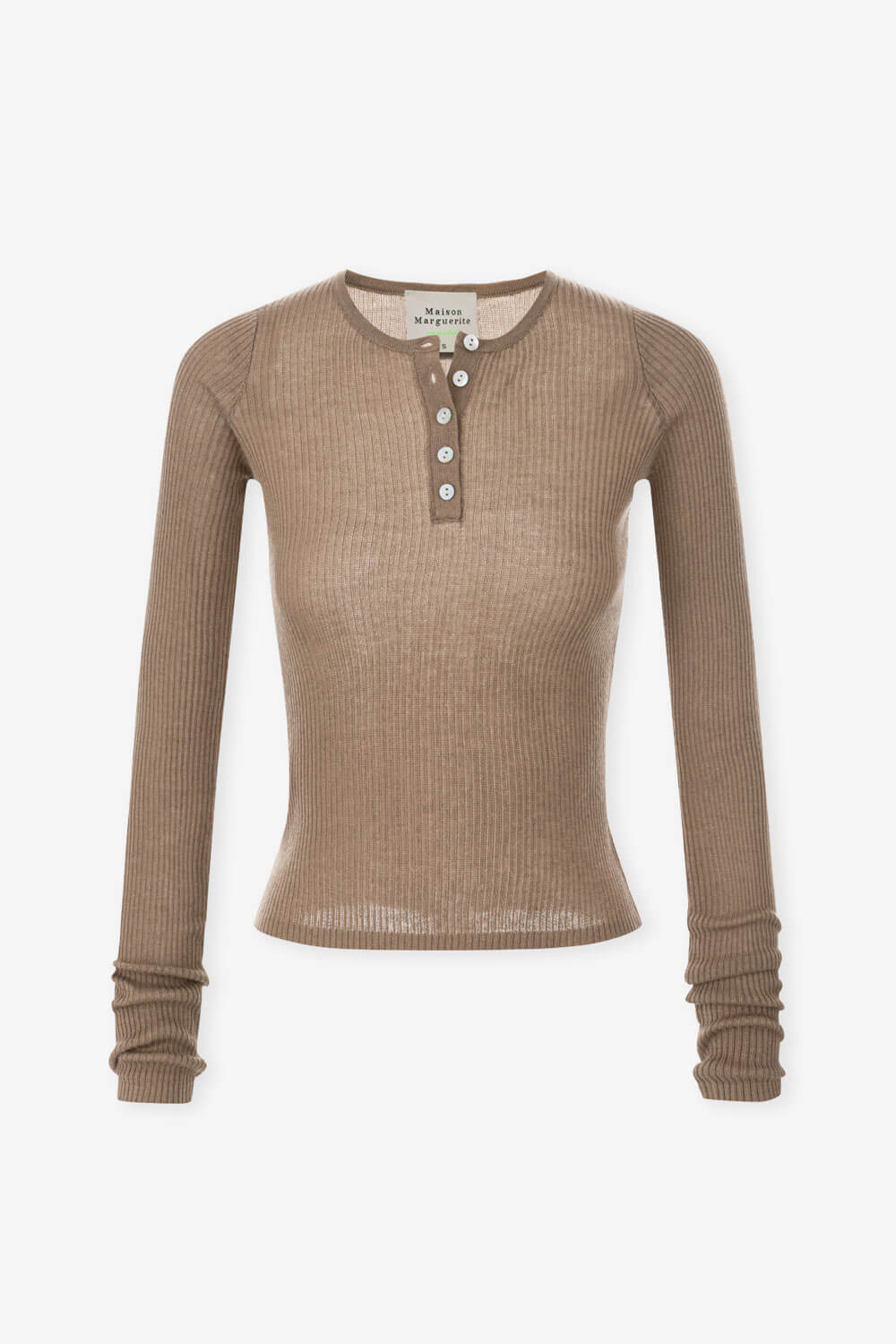 圓領半開襟針織衫