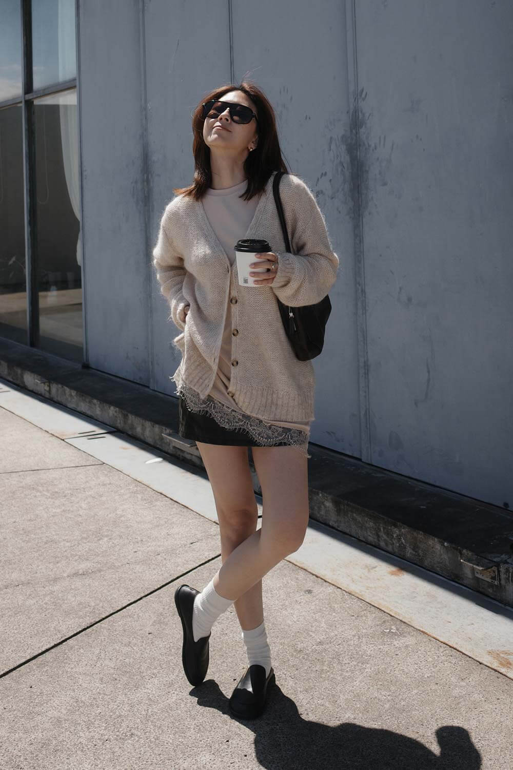 蕾絲上衣針織套組