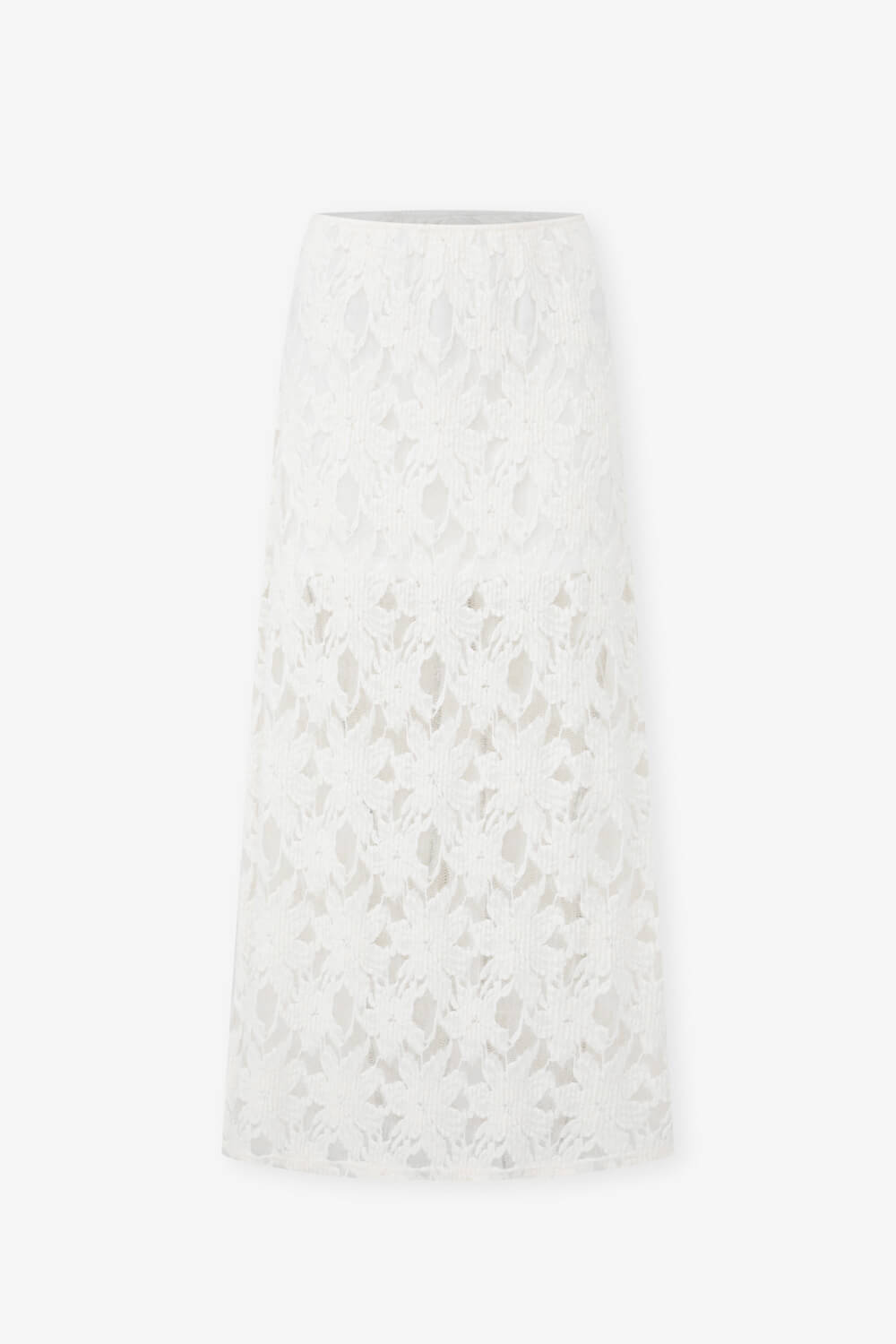 透視直筒蕾絲裙