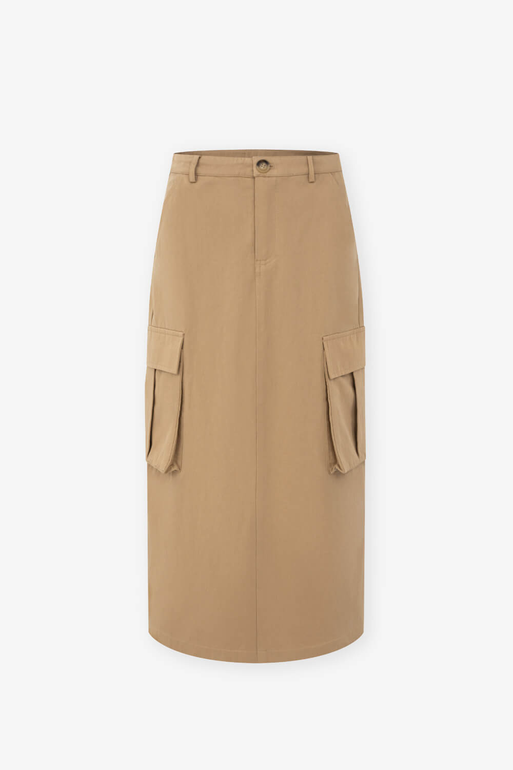 中腰斜紋工裝裙