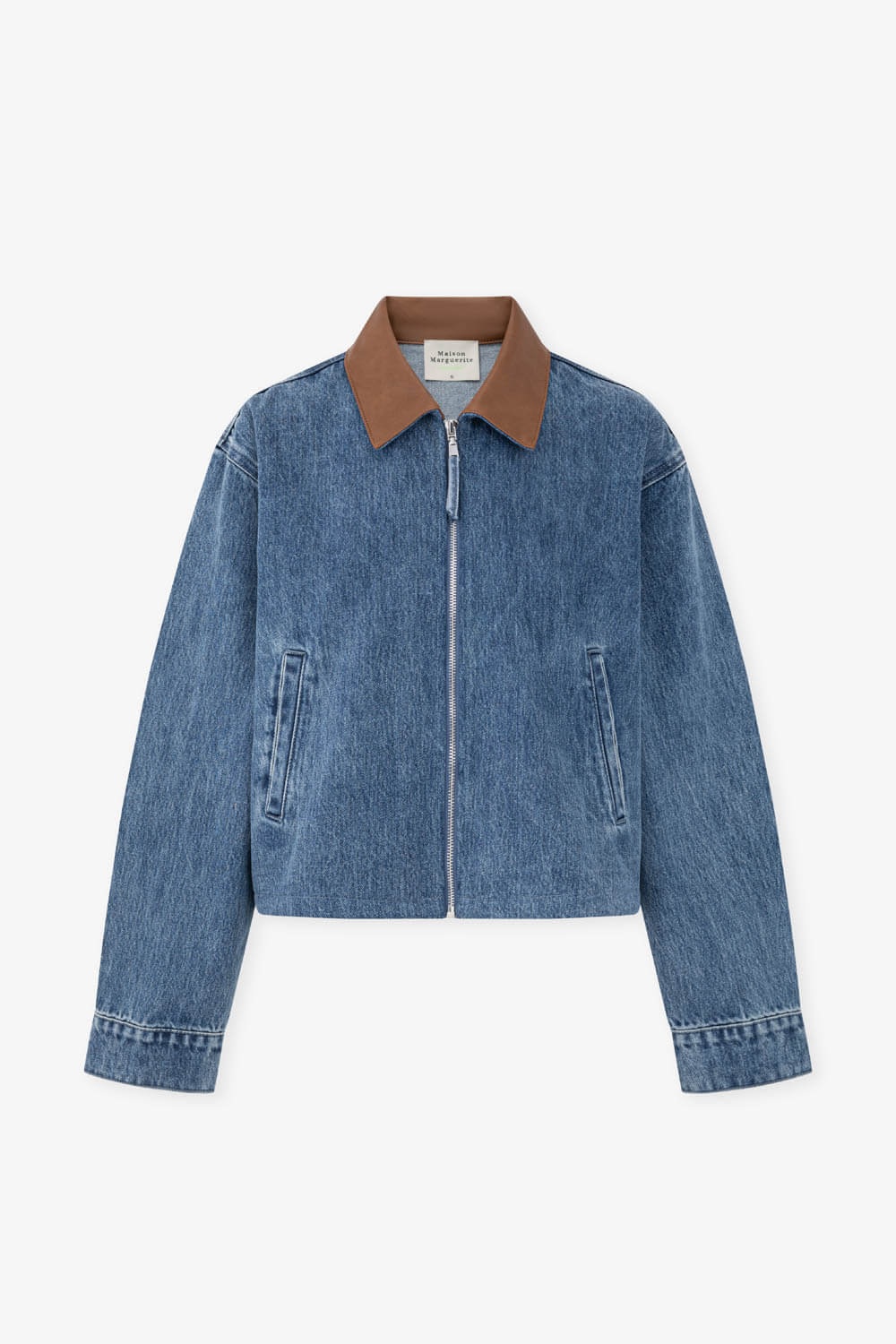 抽繩短版牛仔外套