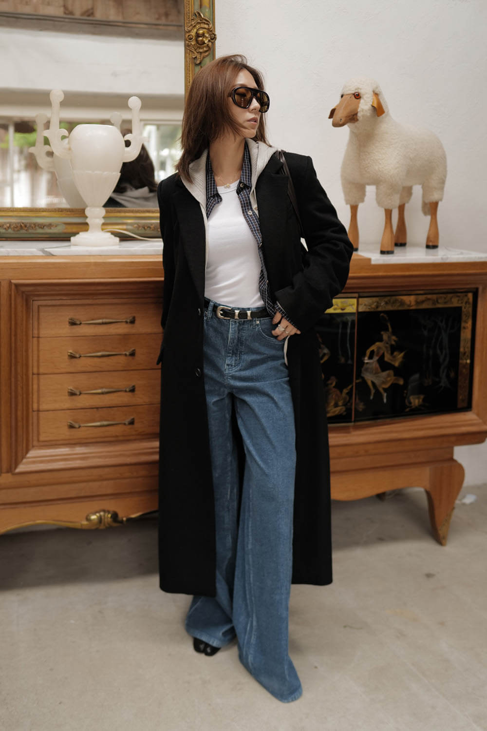 OVERSIZE羊毛西裝外套