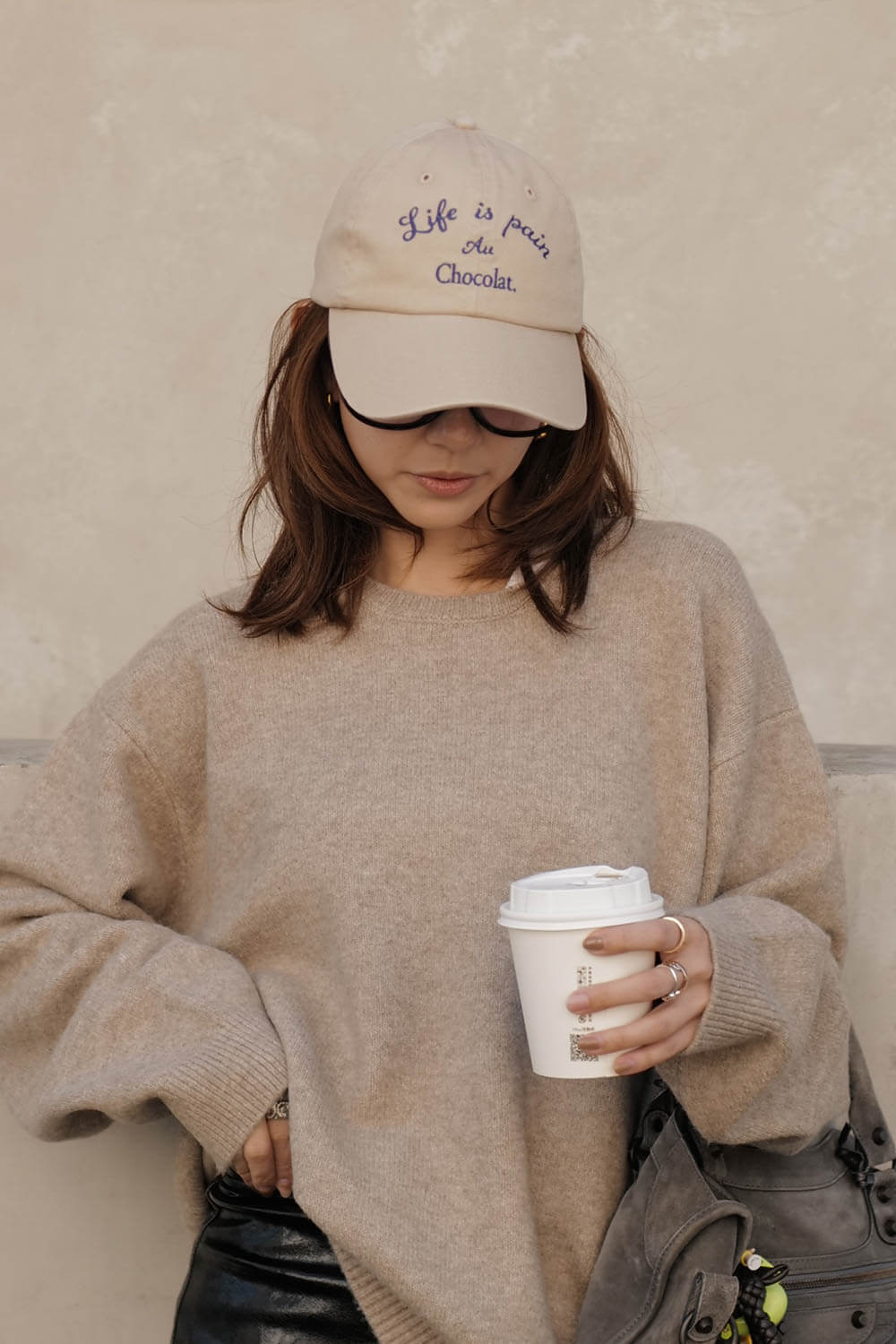 半圓繡花棒球帽