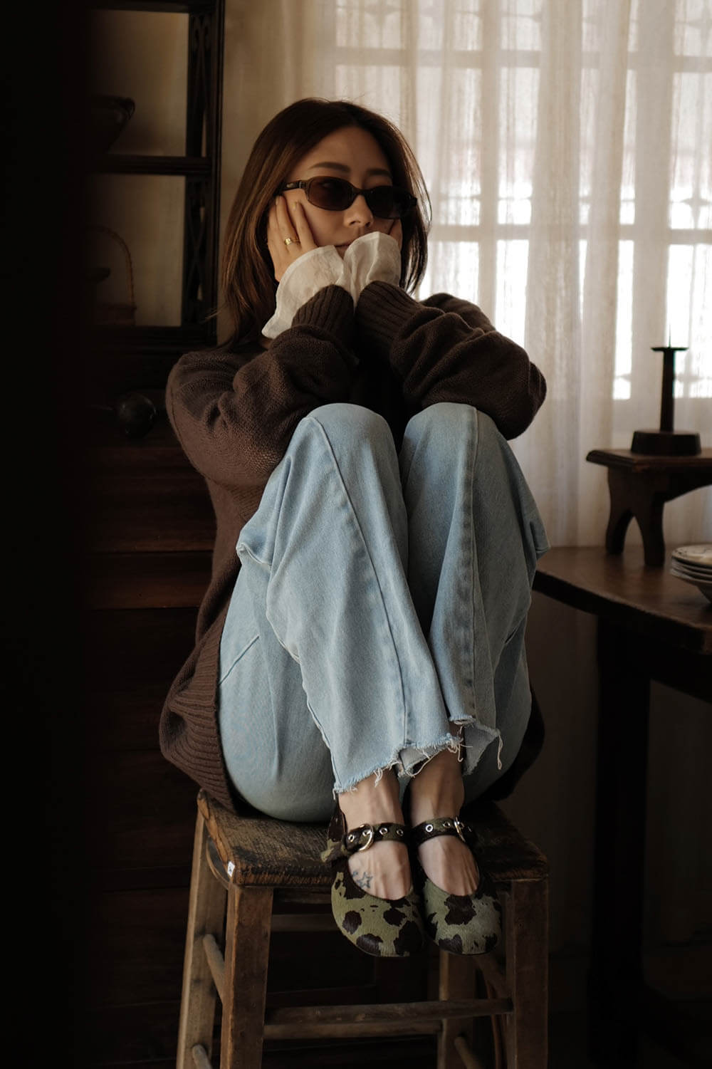 馬毛平底娃娃鞋