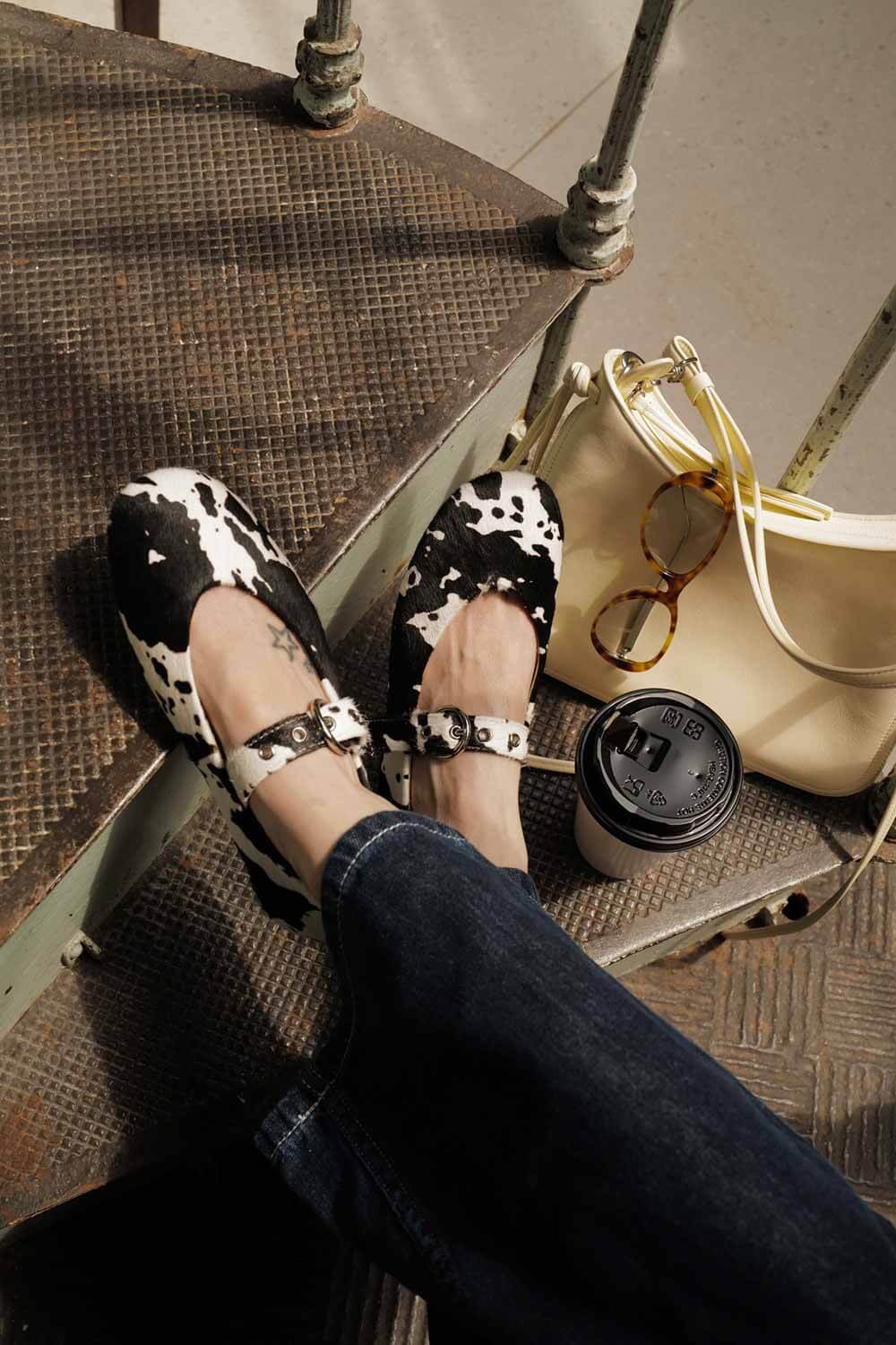 馬毛平底娃娃鞋