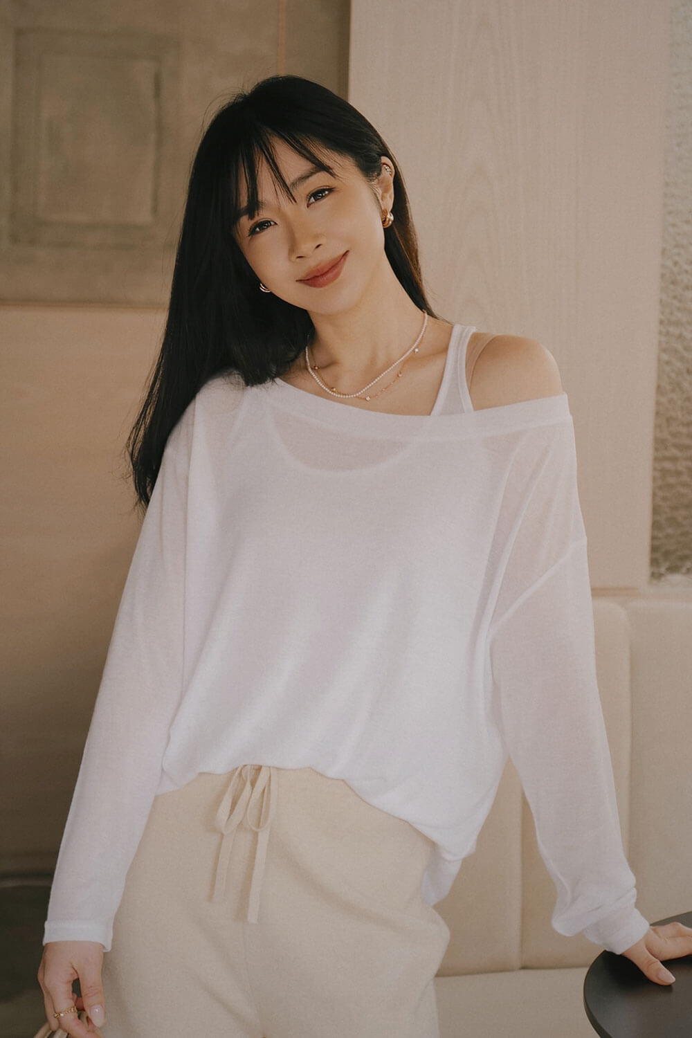 薄透背心上衣套組