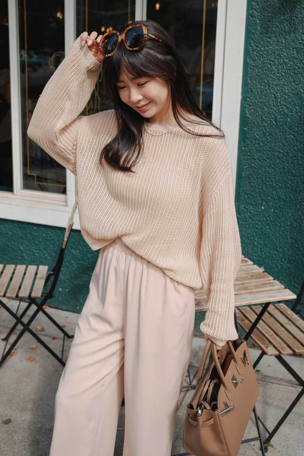 針織罩衫背心套組