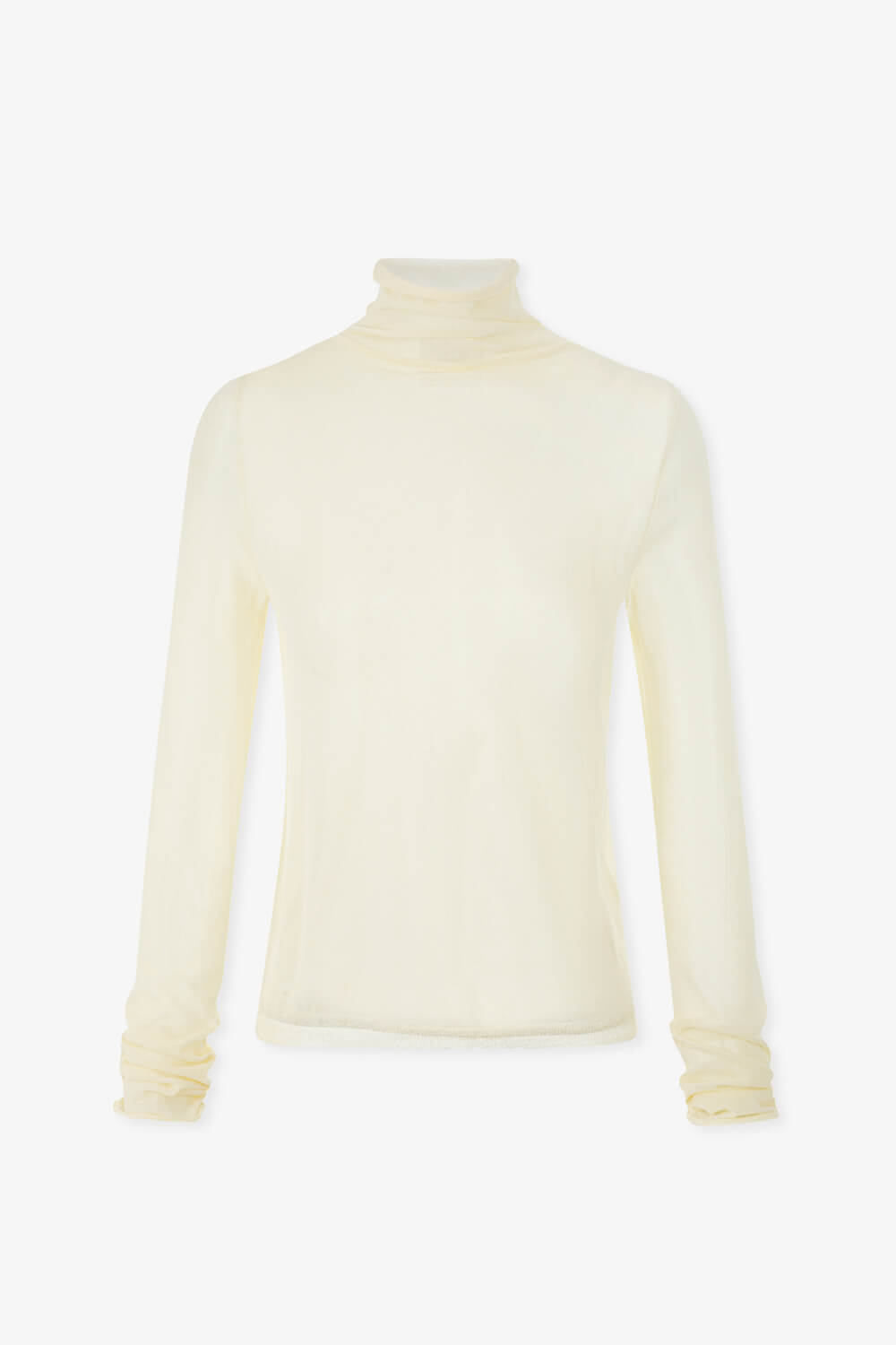 透膚高領針織上衣